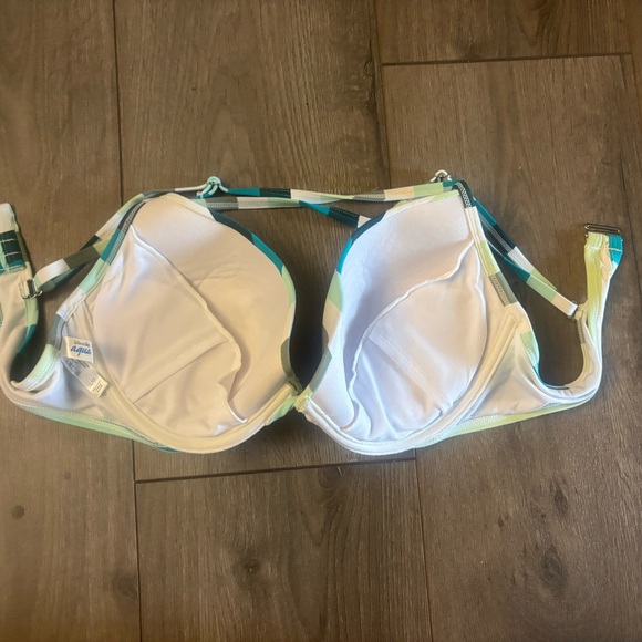 Striped Multicolor Bikini Top - Picture 2 of 2